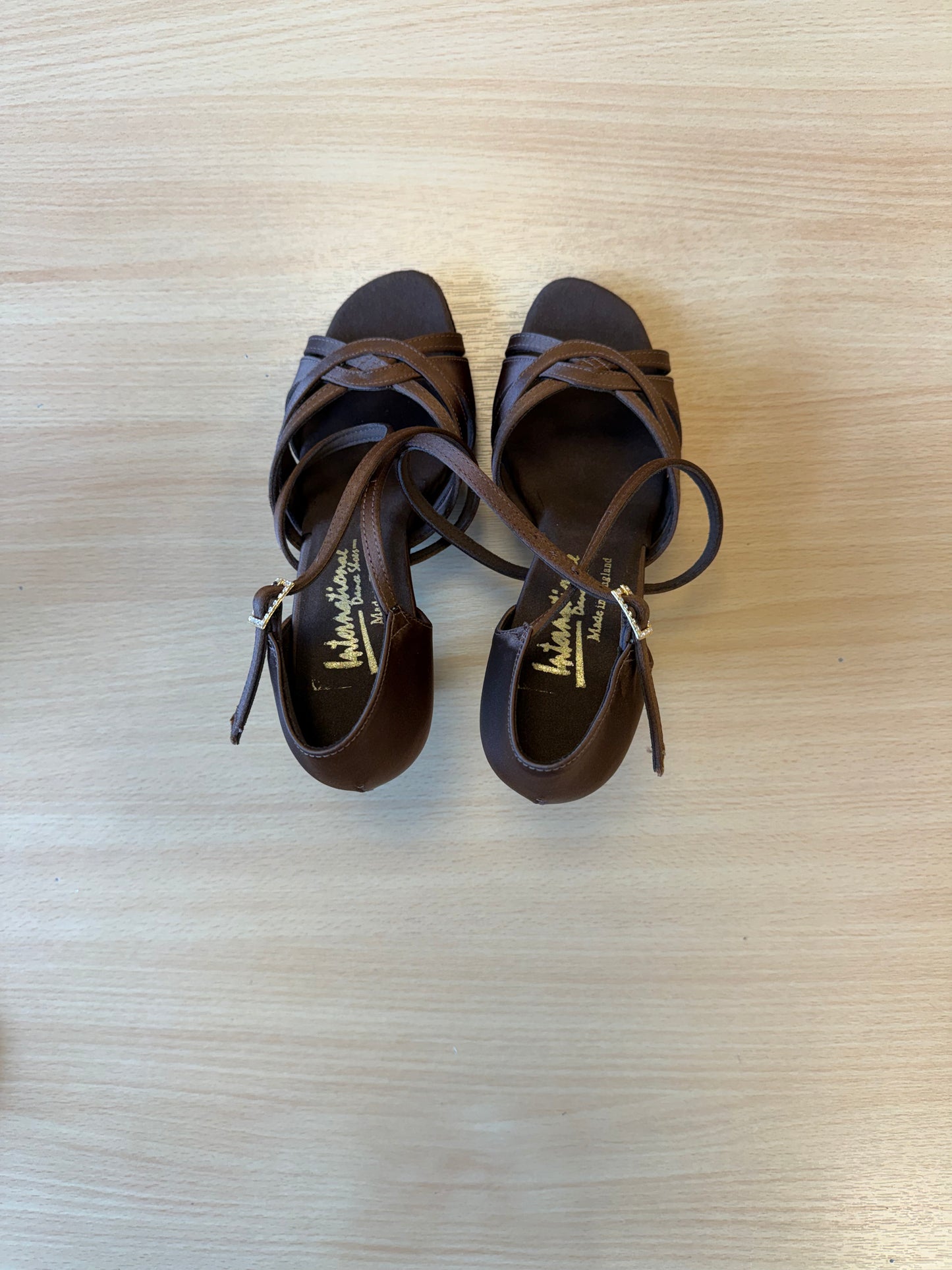 Mia - Cocoa Satin - Size 5 - Narrow