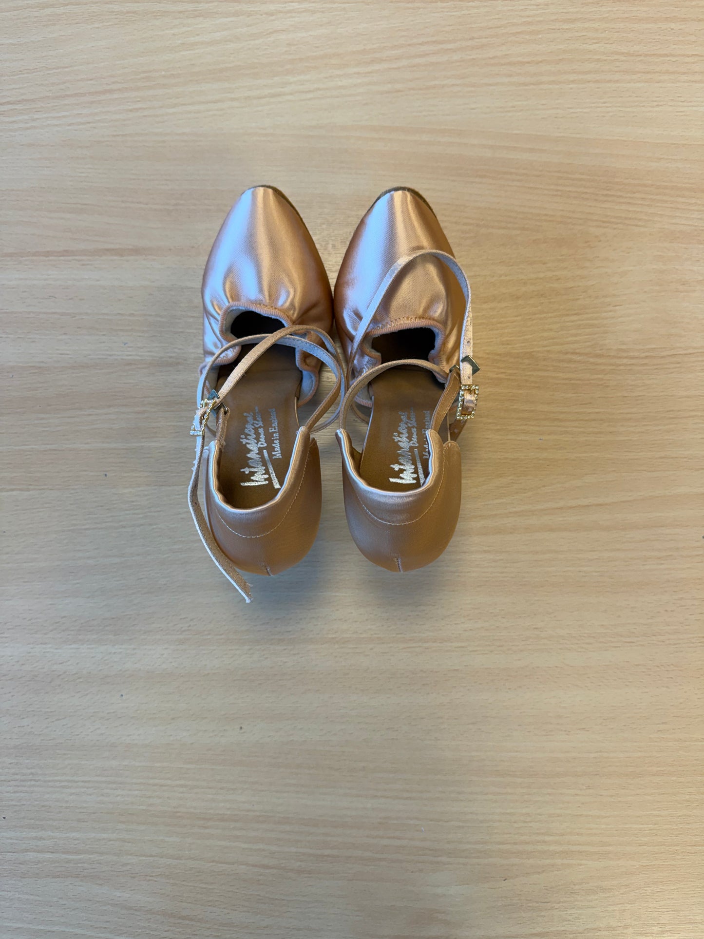 American Flex - Peach Satin - Size 5 - X Wide