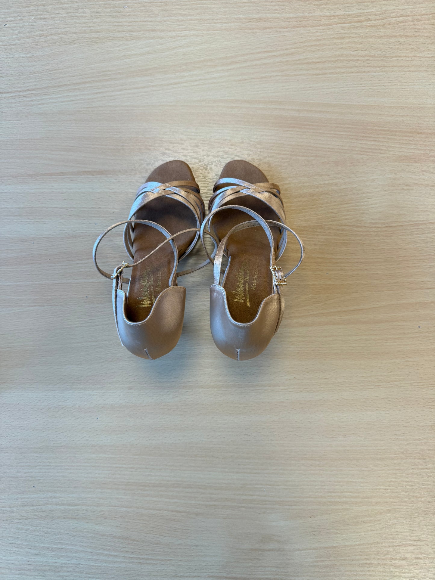 Flavia - Peach Satin - Size 6 - Regular