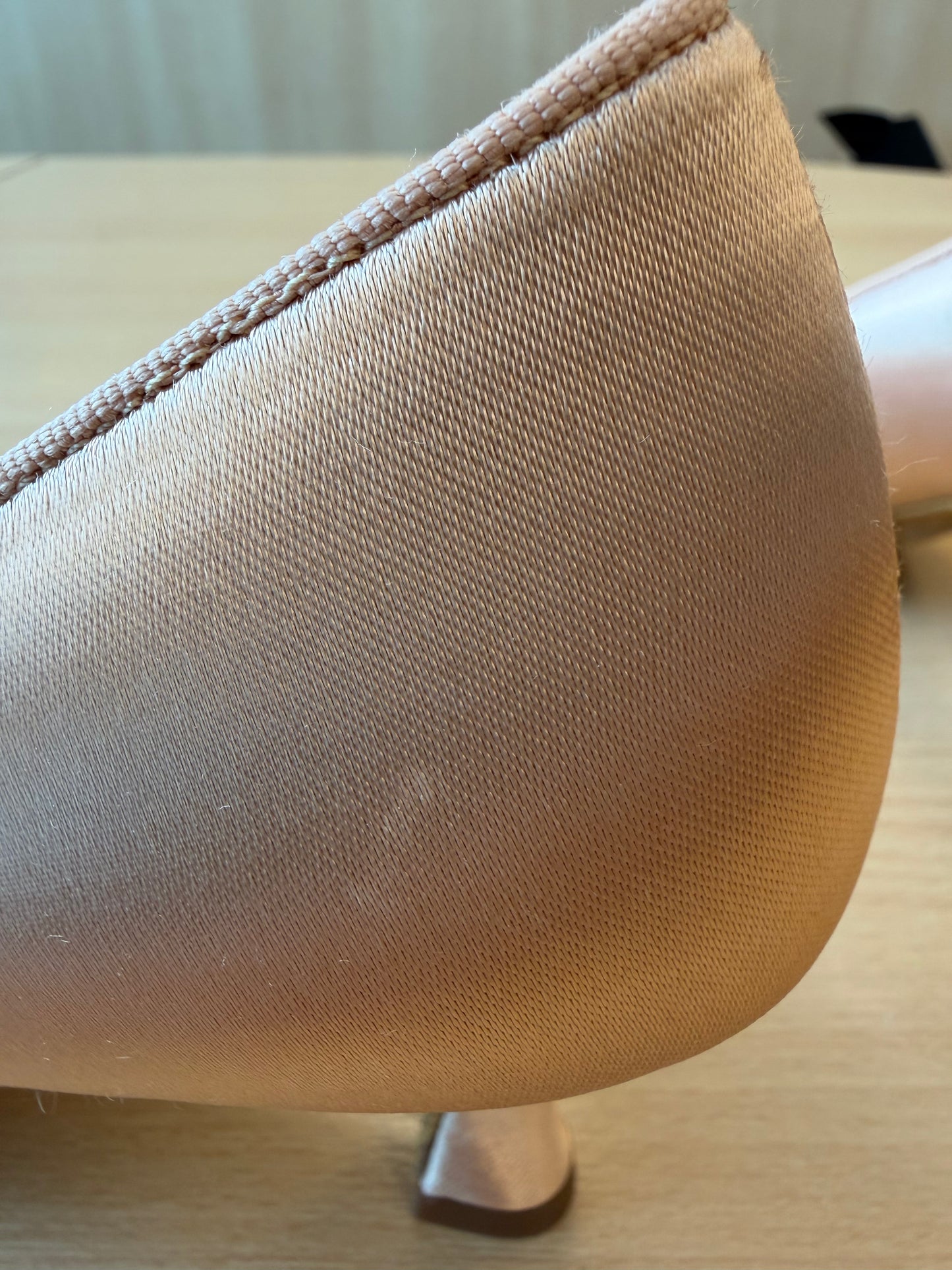 ICS RoundToe - Peach Satin - Size 5.5 - Wide