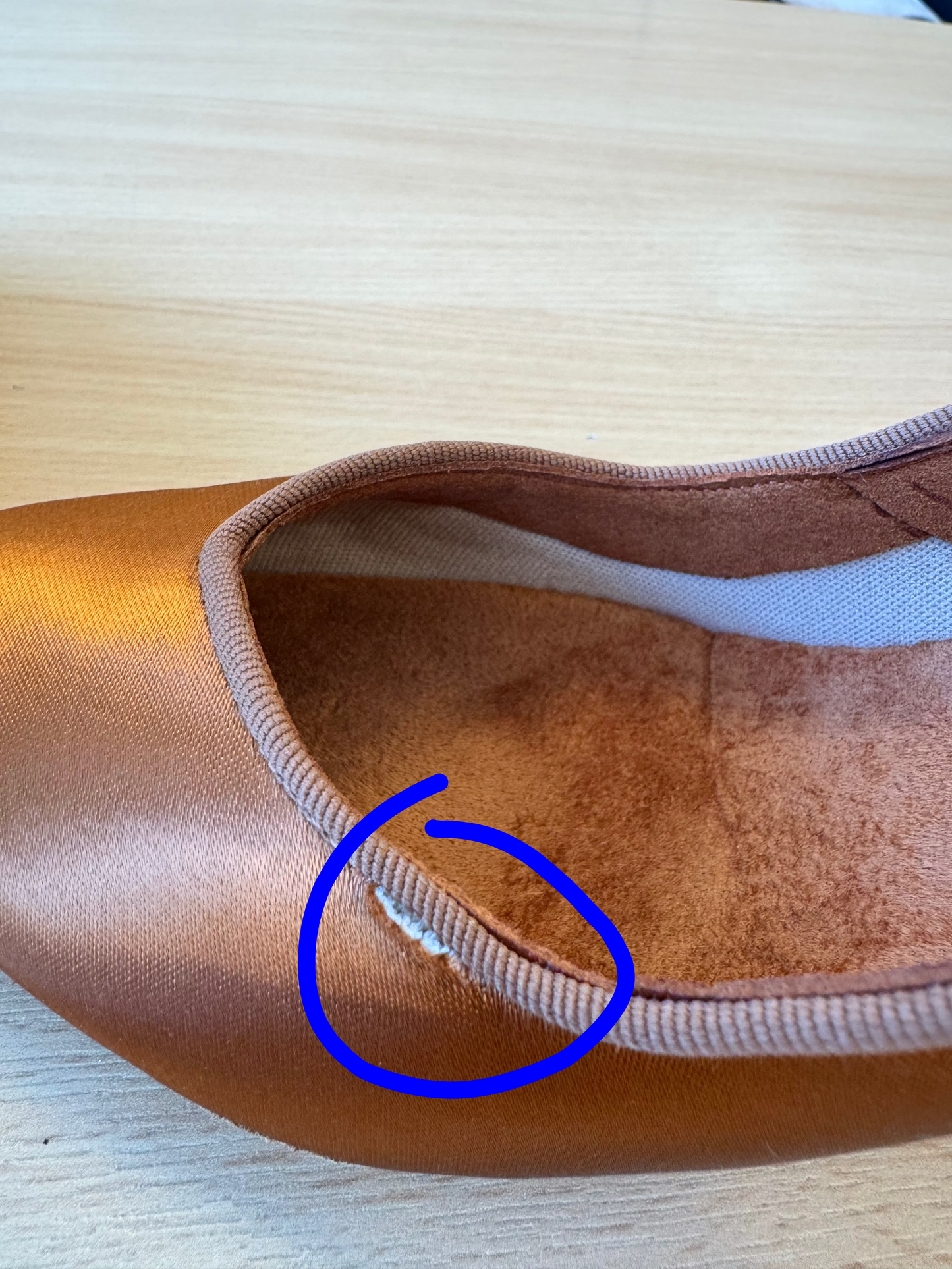 ICS Vista - Tan Satin - Size 5 - Regular