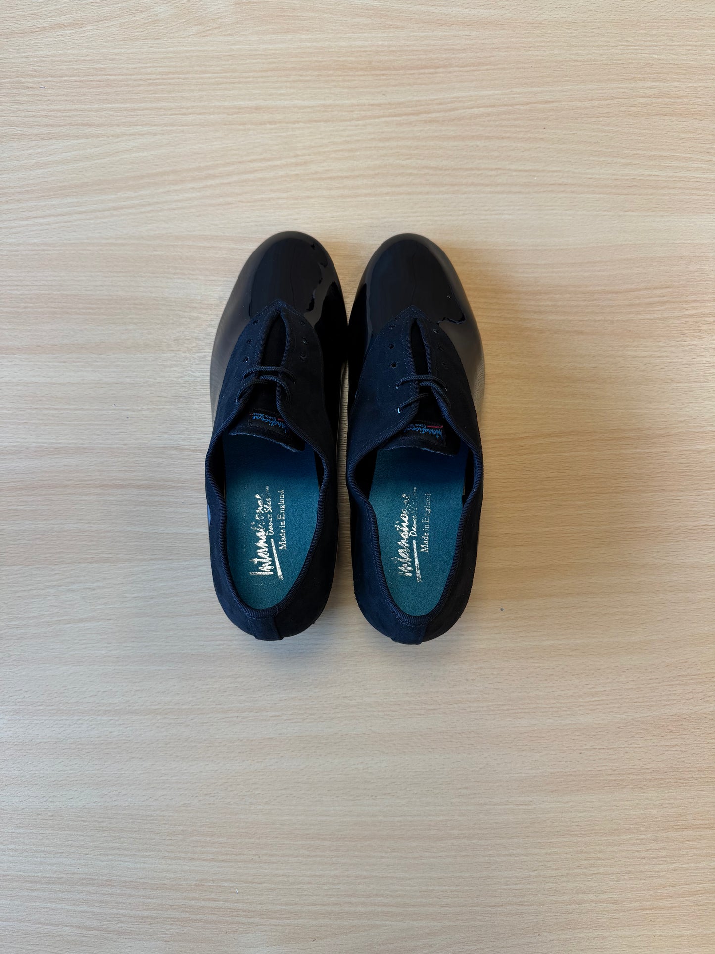 Classic Pino - Black Nubuck/Black Patent - Size 8 - X Wide