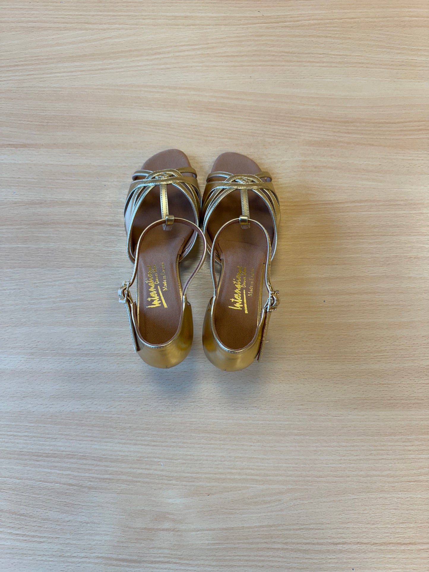 Mia T-Bar - Gold - Size 8 - Regular
