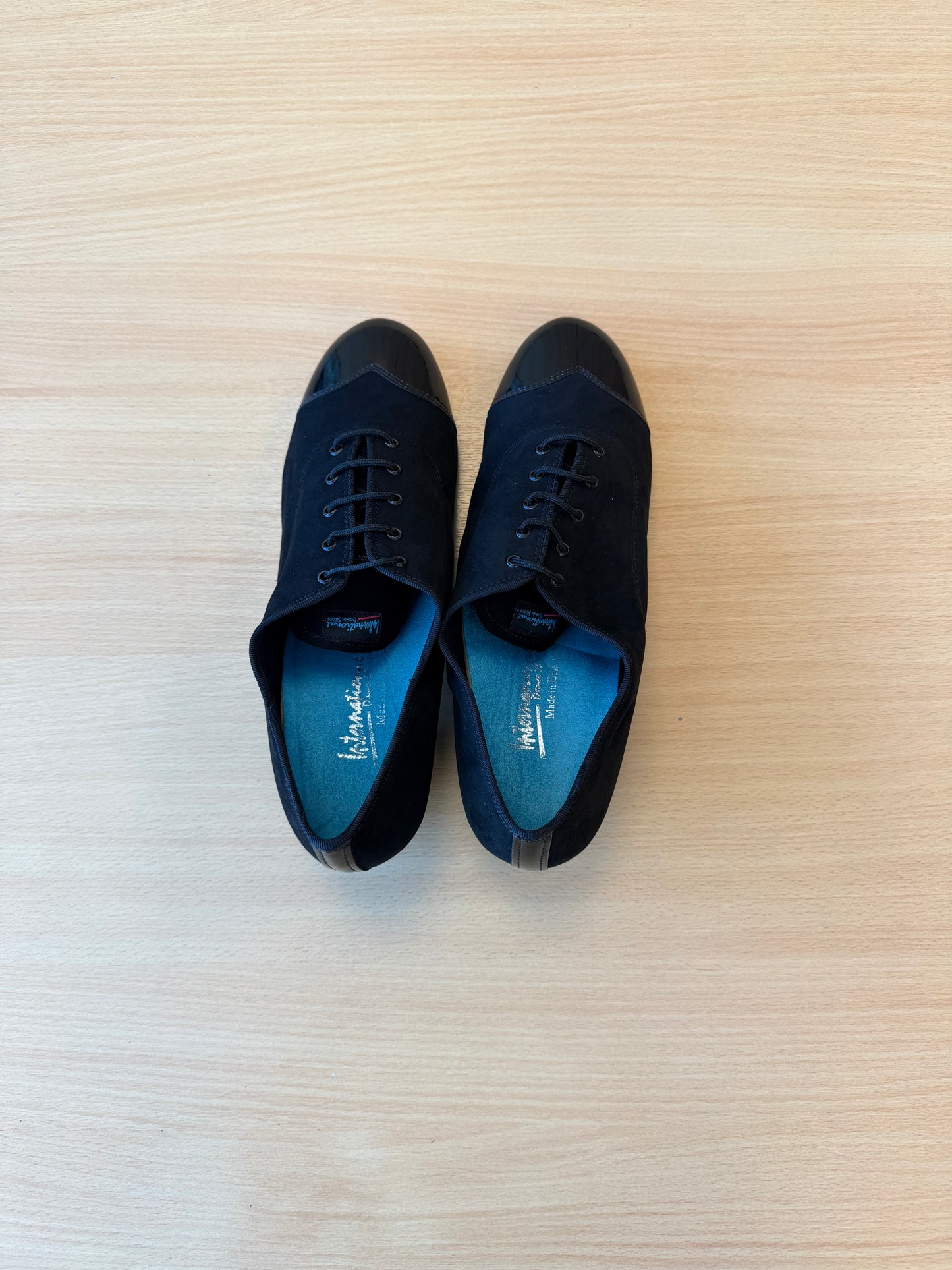 Rumba Duo - Black Nubuck/Black Patent - Size 10 - Regular