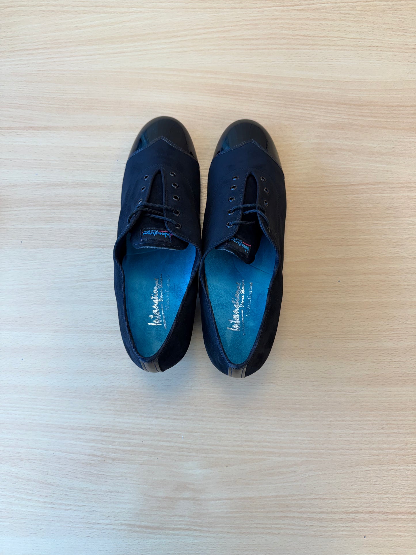 Rumba Duo - Black Nubuck/Black Patent - Size 10.5 - Regular