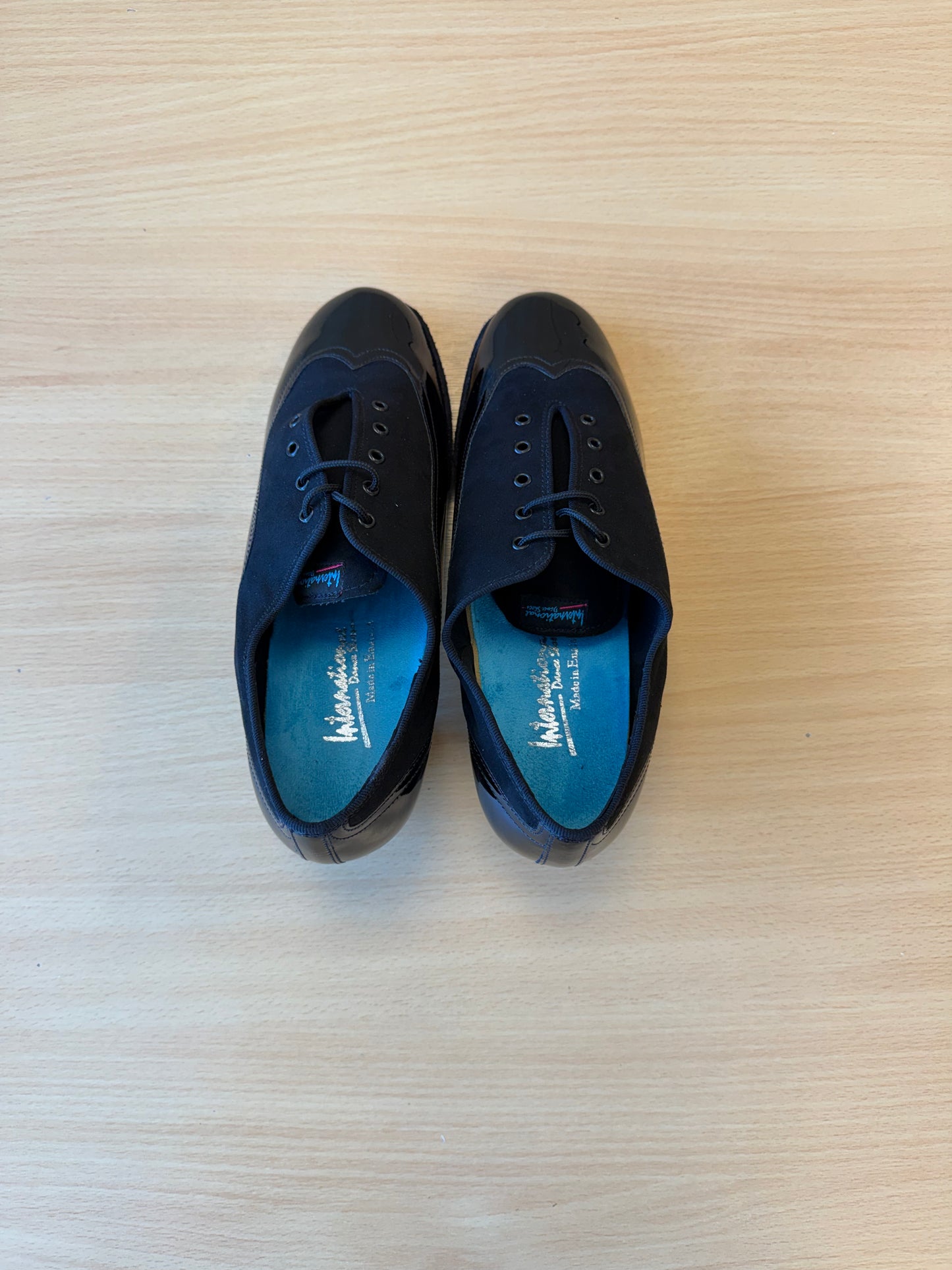 Jones - Black Nubuck/Black Patent - Size 7.5 - Wide