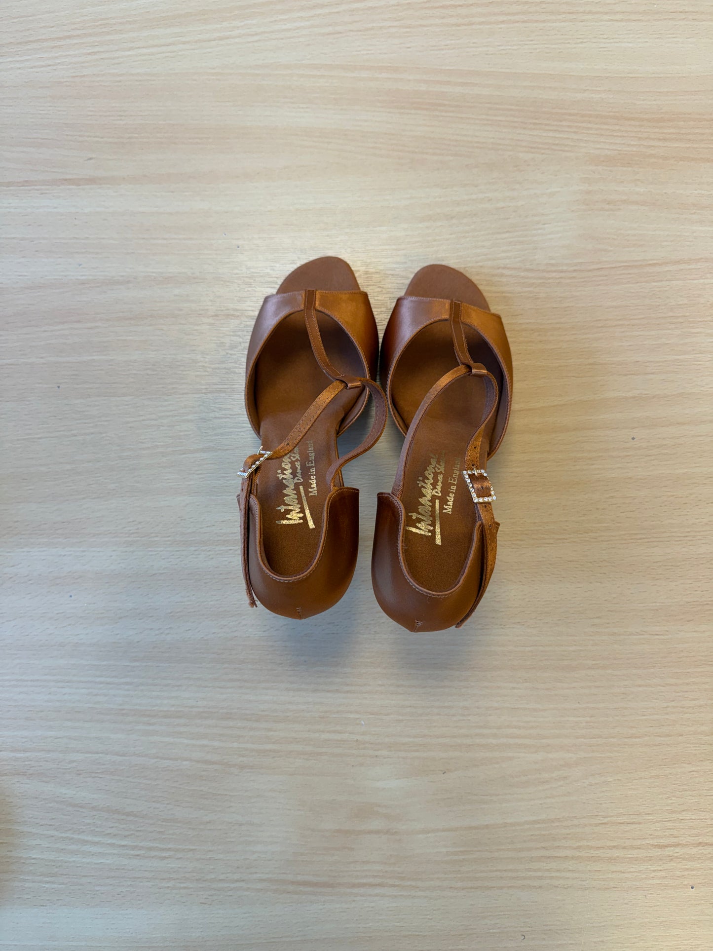 LTB - Tan Satin - Size 6 - Wide