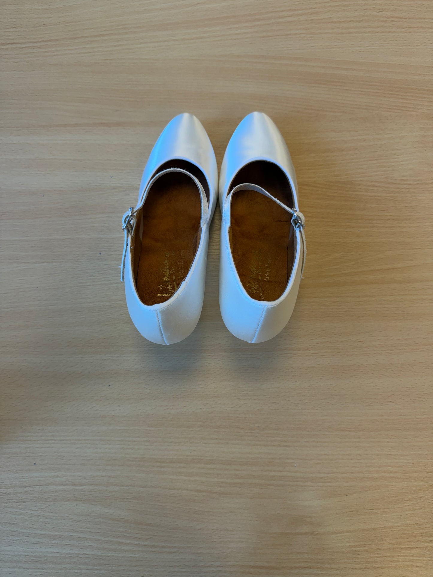 ICS Classic - White Satin - Size 6.5 - Wide