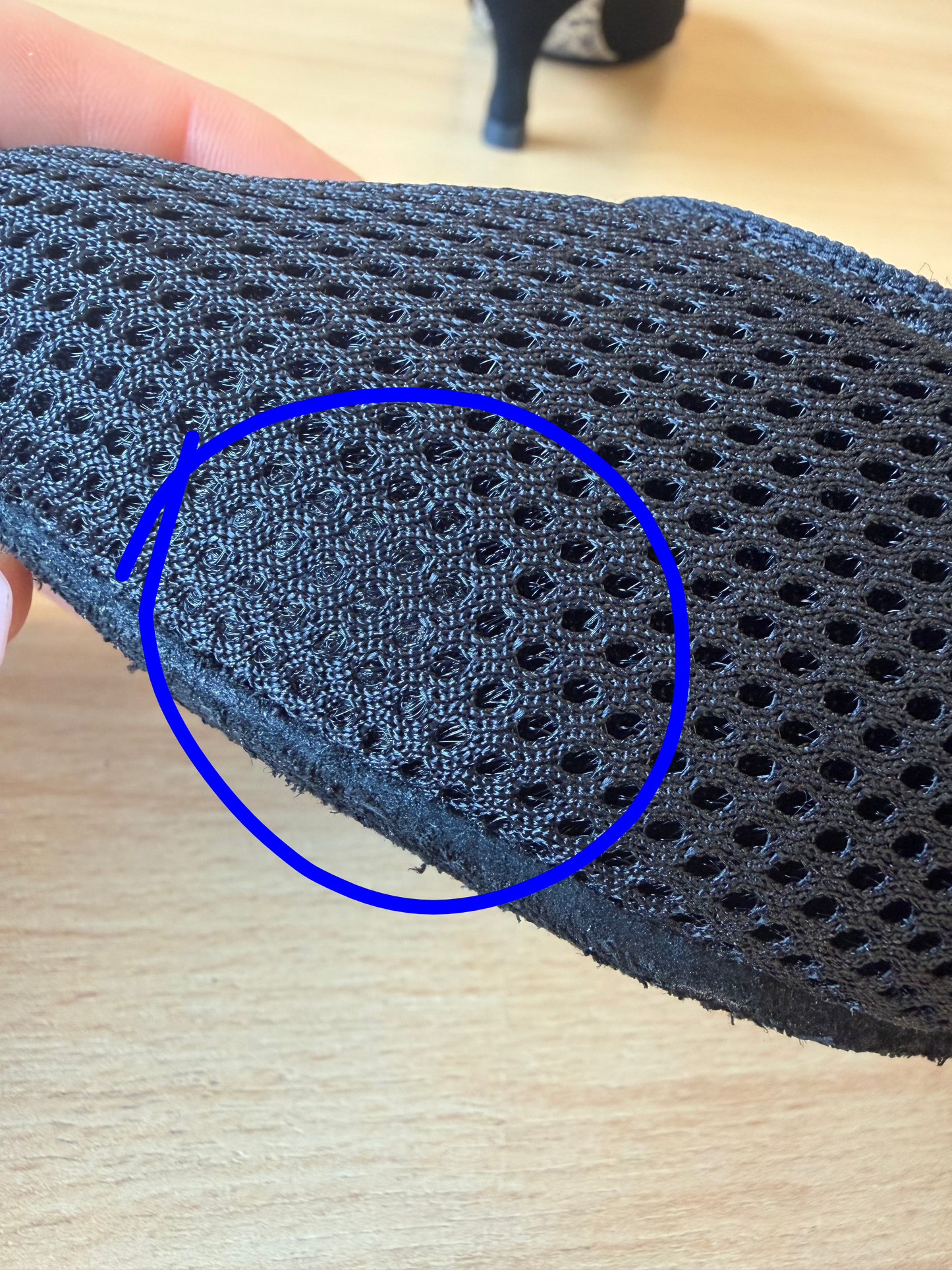 ICS RoundToe - AirMesh - Size 5.5 - Wide (Silver Glitter Soles)