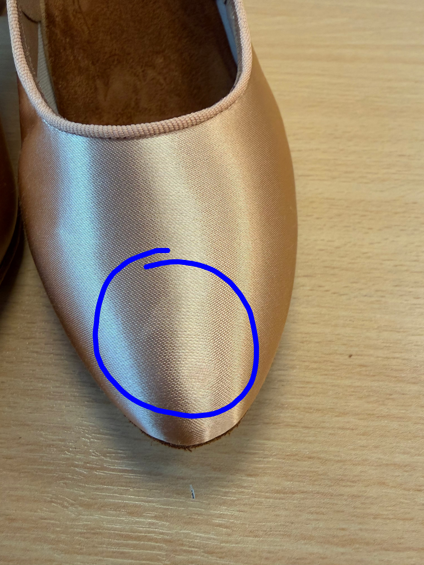 ICS RoundToe - Peach Satin - Size 6 - Regular