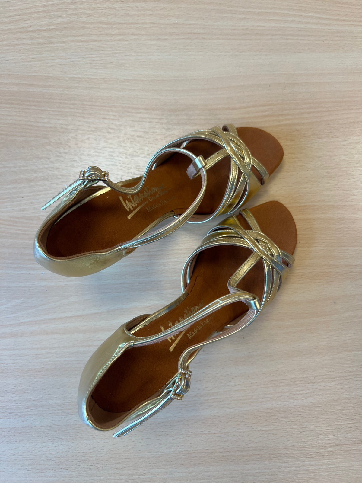 Mia T-Bar - Gold NotCalf (Size 5.5)