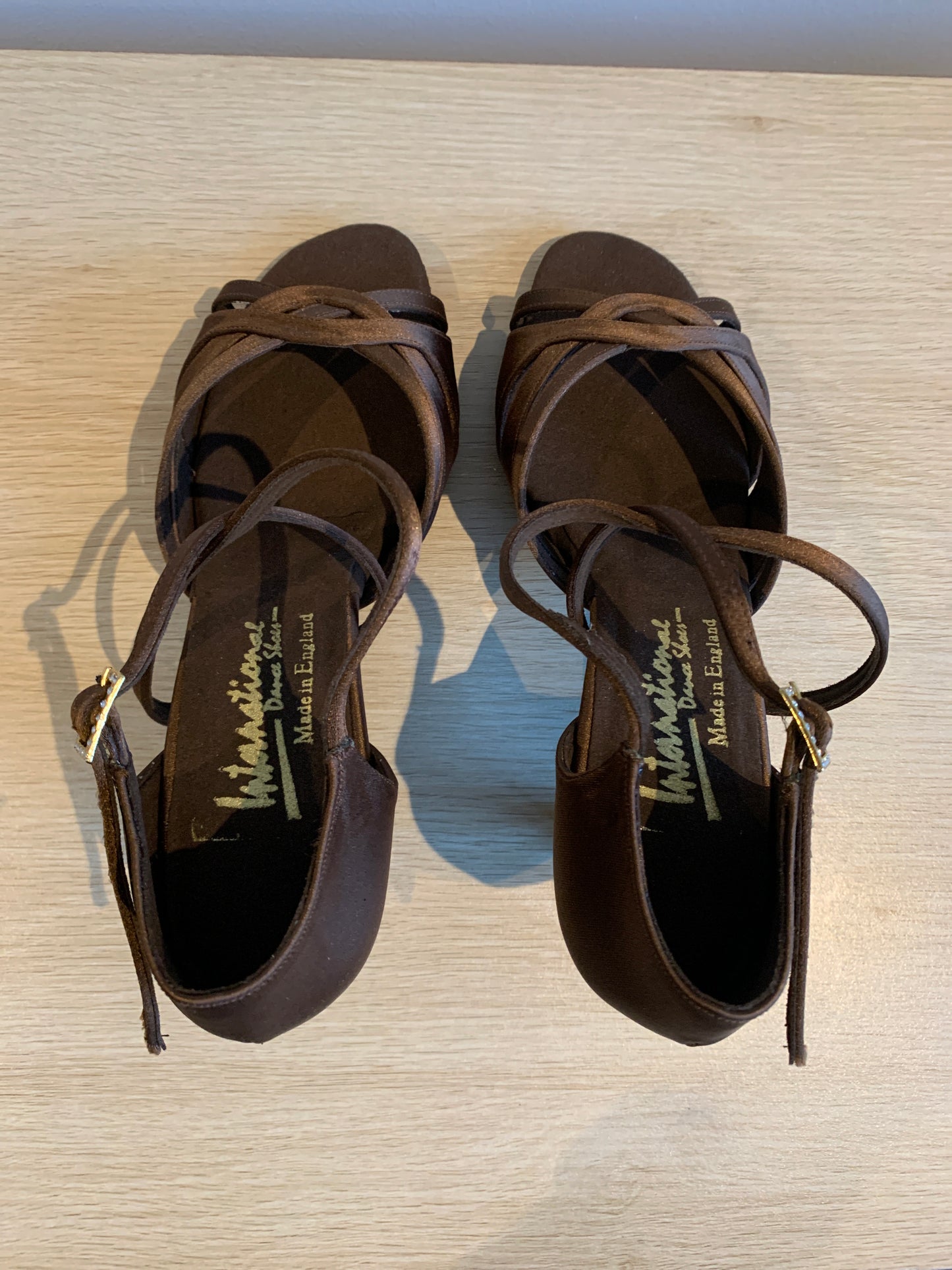 Mia - Cocoa Satin - Size 6 - Wide