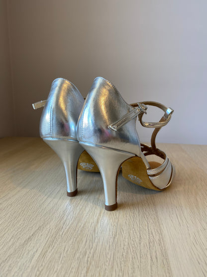 Mia T-Bar - Silver (Size 3.5)