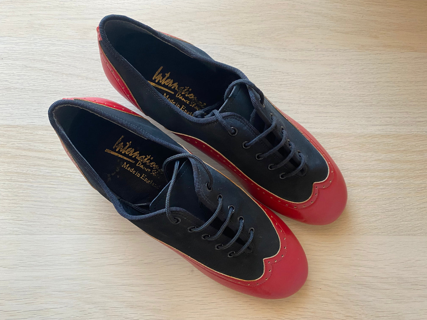 Brogue Full-Sole - Black Nubuck/Red NotCalf (Size 7.5)