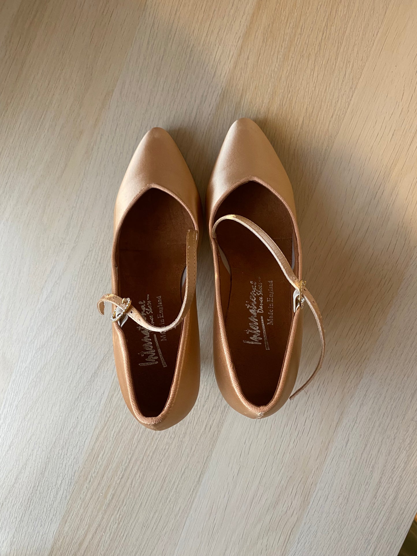 ICS SuperStar SingleStrap - Peach Satin - Size 4 - Regular