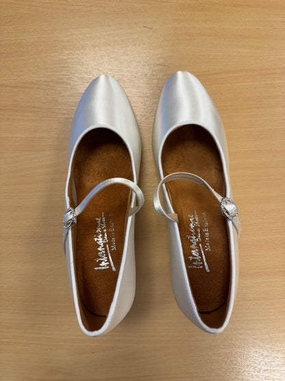 ICS Classic - White Satin - Size 5 - X Wide