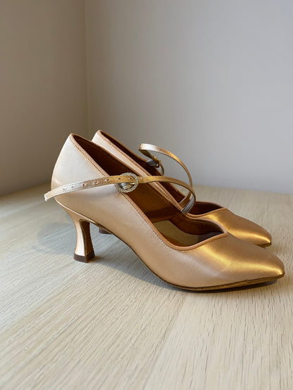 ICS SuperStar SingleStrap - Peach Satin - Size 4 - Regular