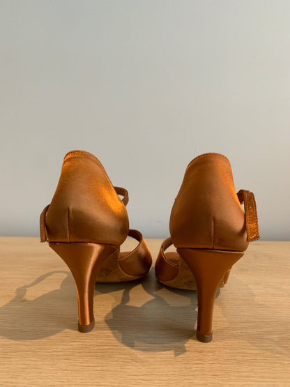 LTB - Tan Satin - Size 4.5 - Regular