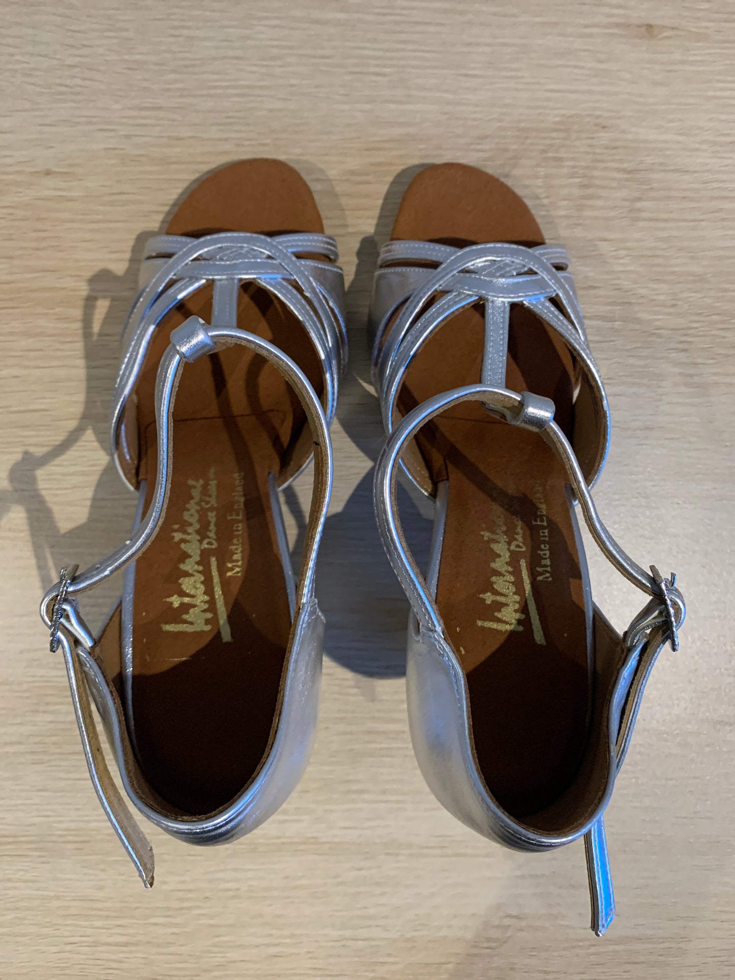 Mia T-Bar - Silver NotCalf - Size 4 - Narrow