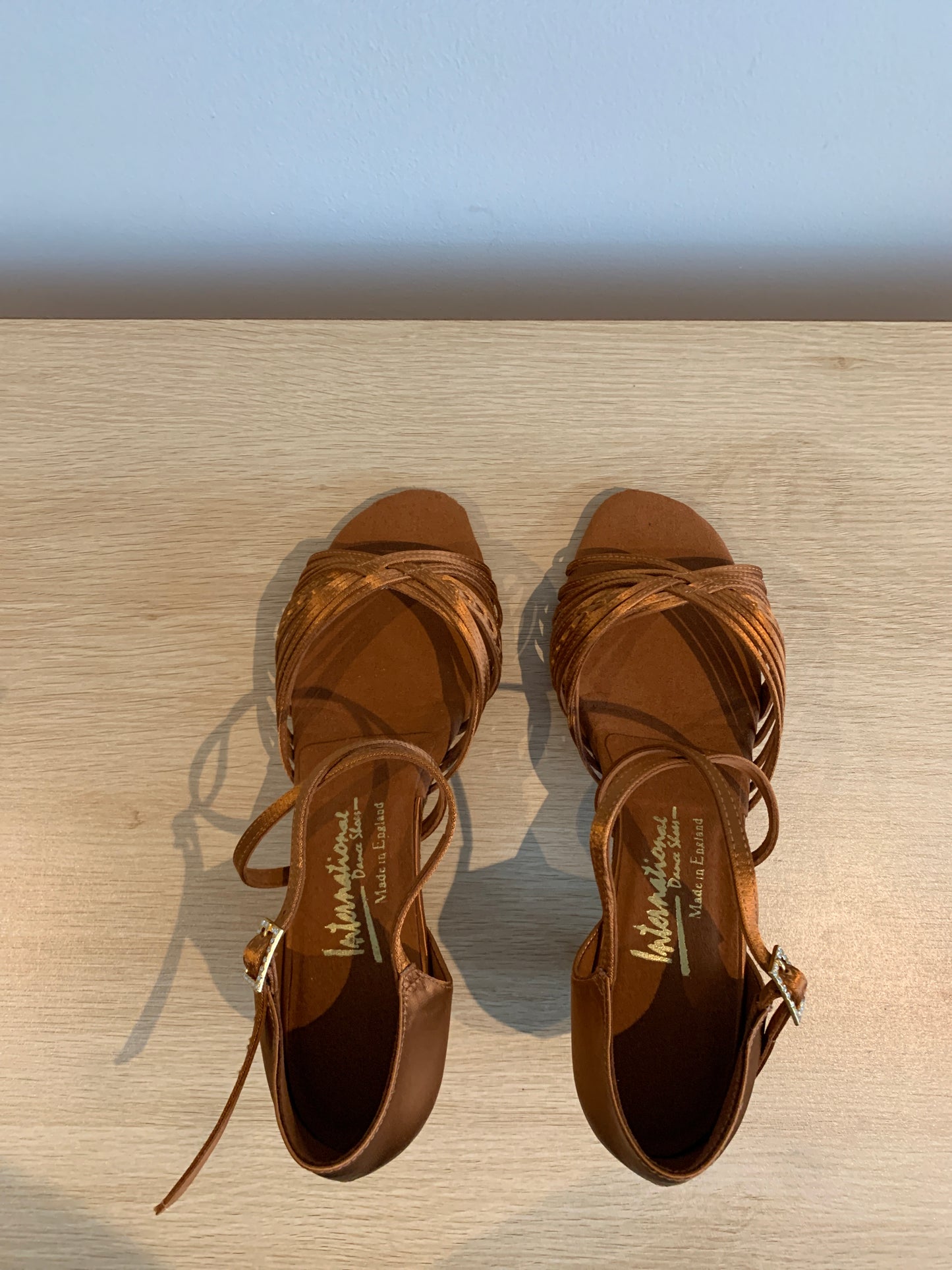 Demani - Tan Satin - Size 7 - X Wide