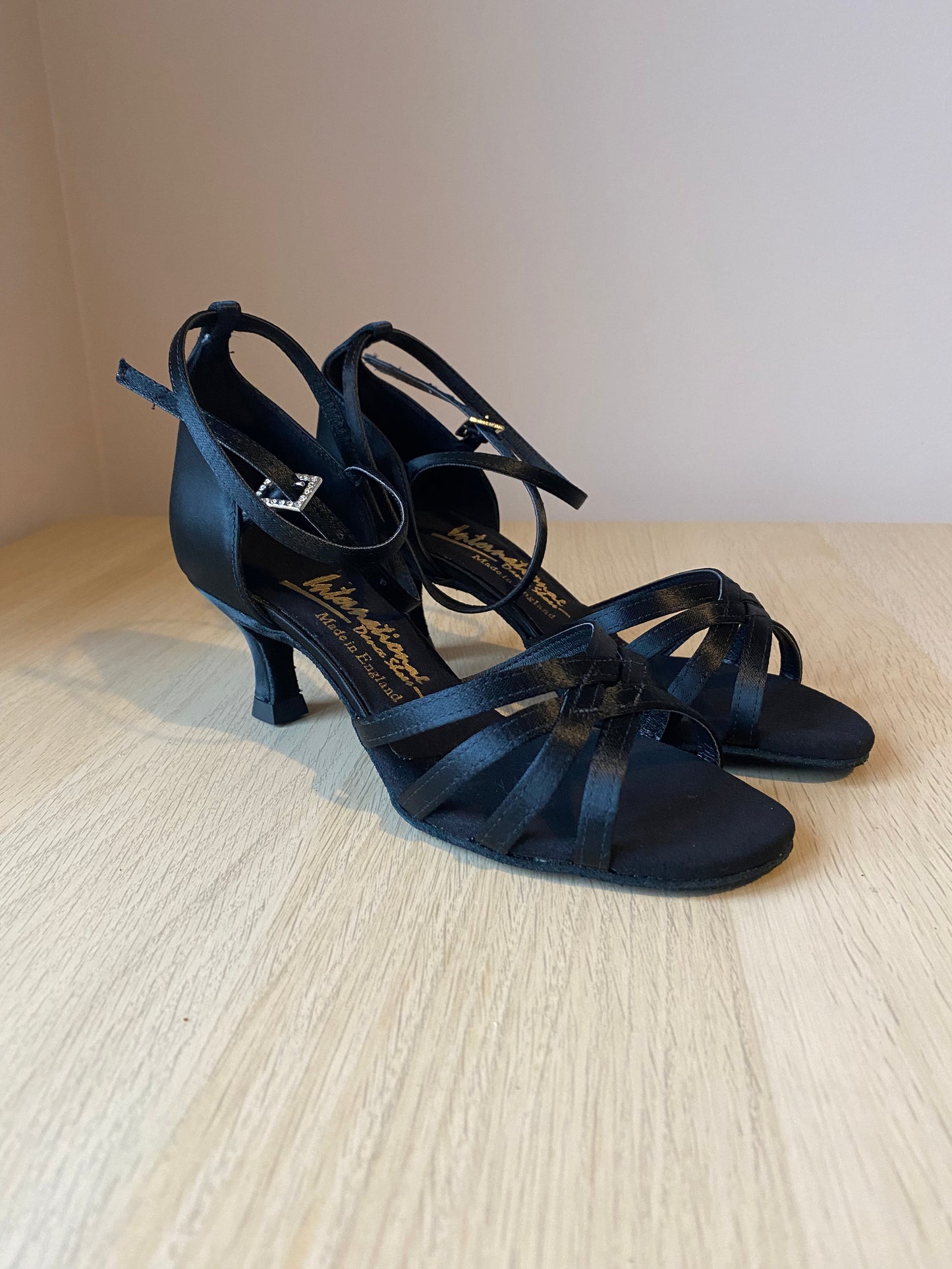 Melissa - Black Satin (Size 3W)