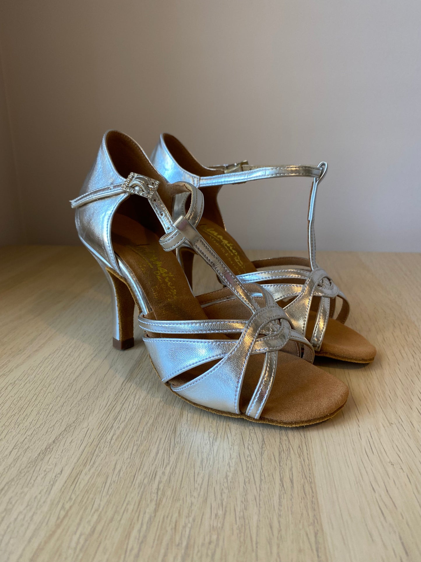 Mia T-Bar - Silver (Size 3.5)
