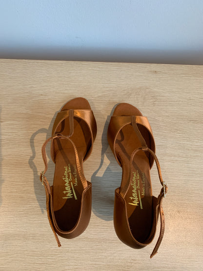 LTB - Tan Satin - Size 6 - Regular