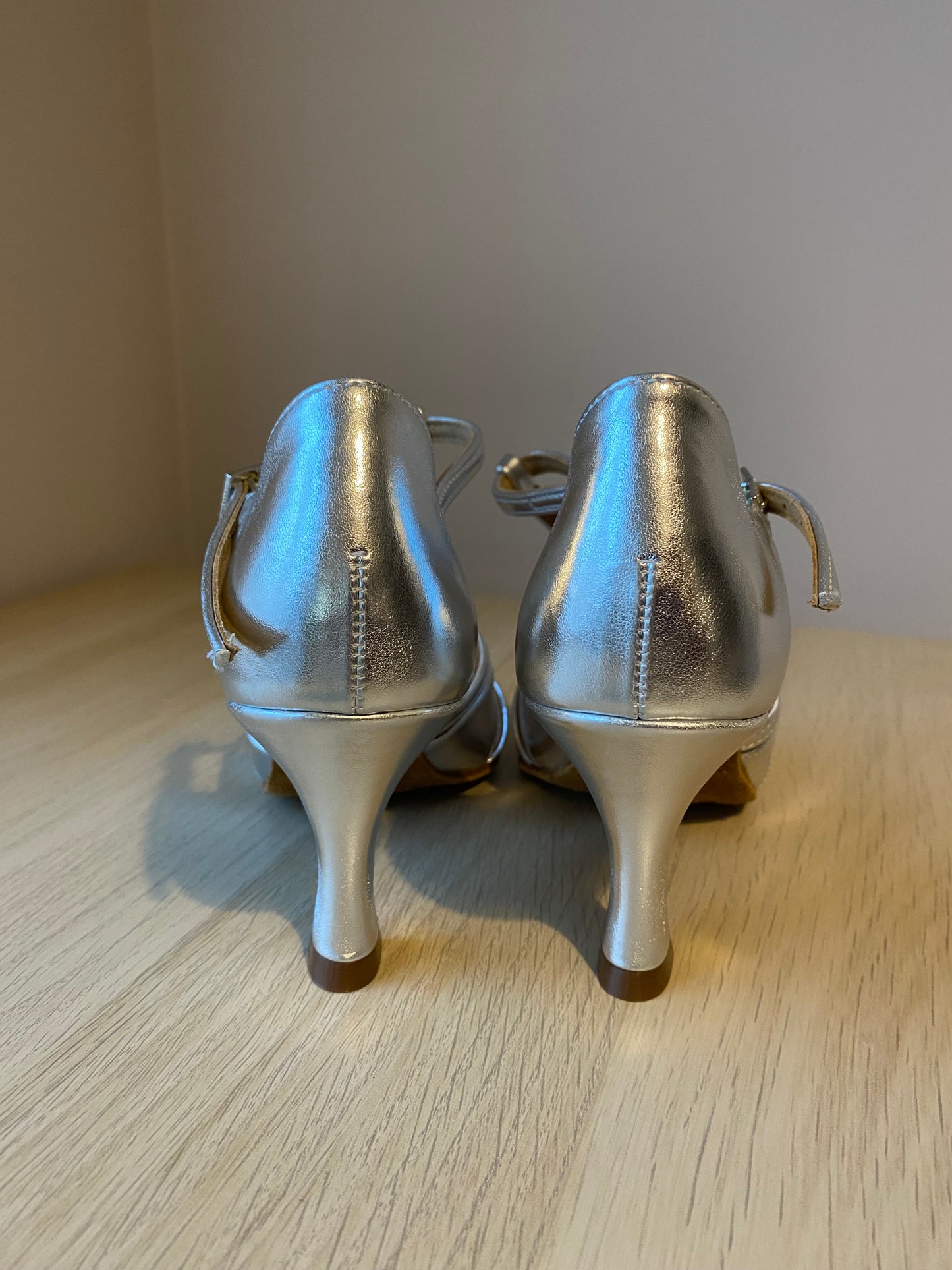 Mia T-Bar - Silver NotCalf - Size 3 - X Wide