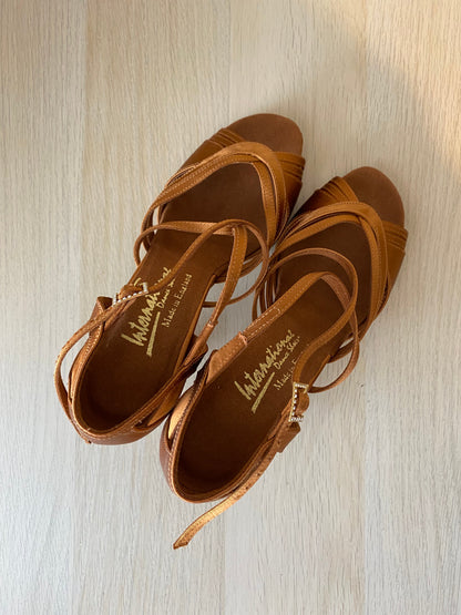 Katya - Tan Satin (Size 7N)