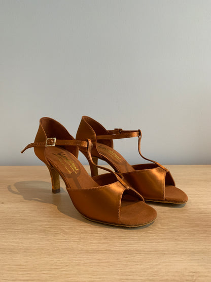 LTB - Tan Satin - Size 6 - Regular