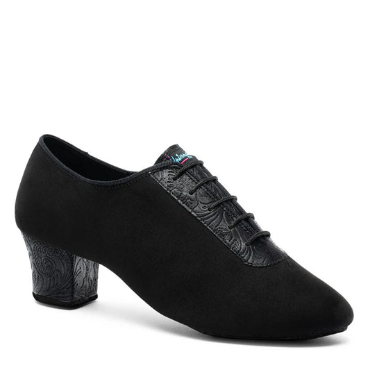 F33 - Black Nubuck/Black Fiori