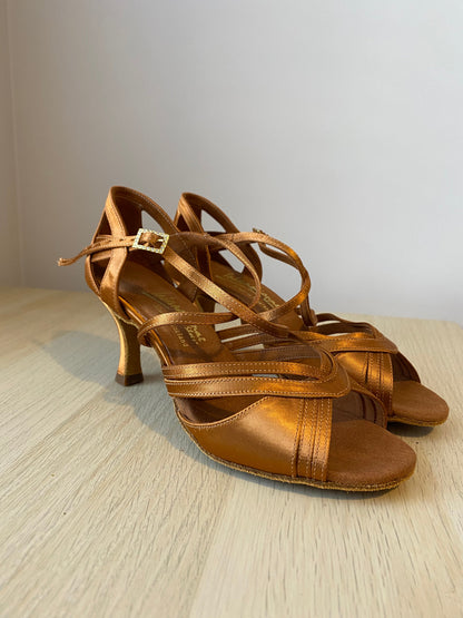 Katya - Tan Satin (Size 7N)