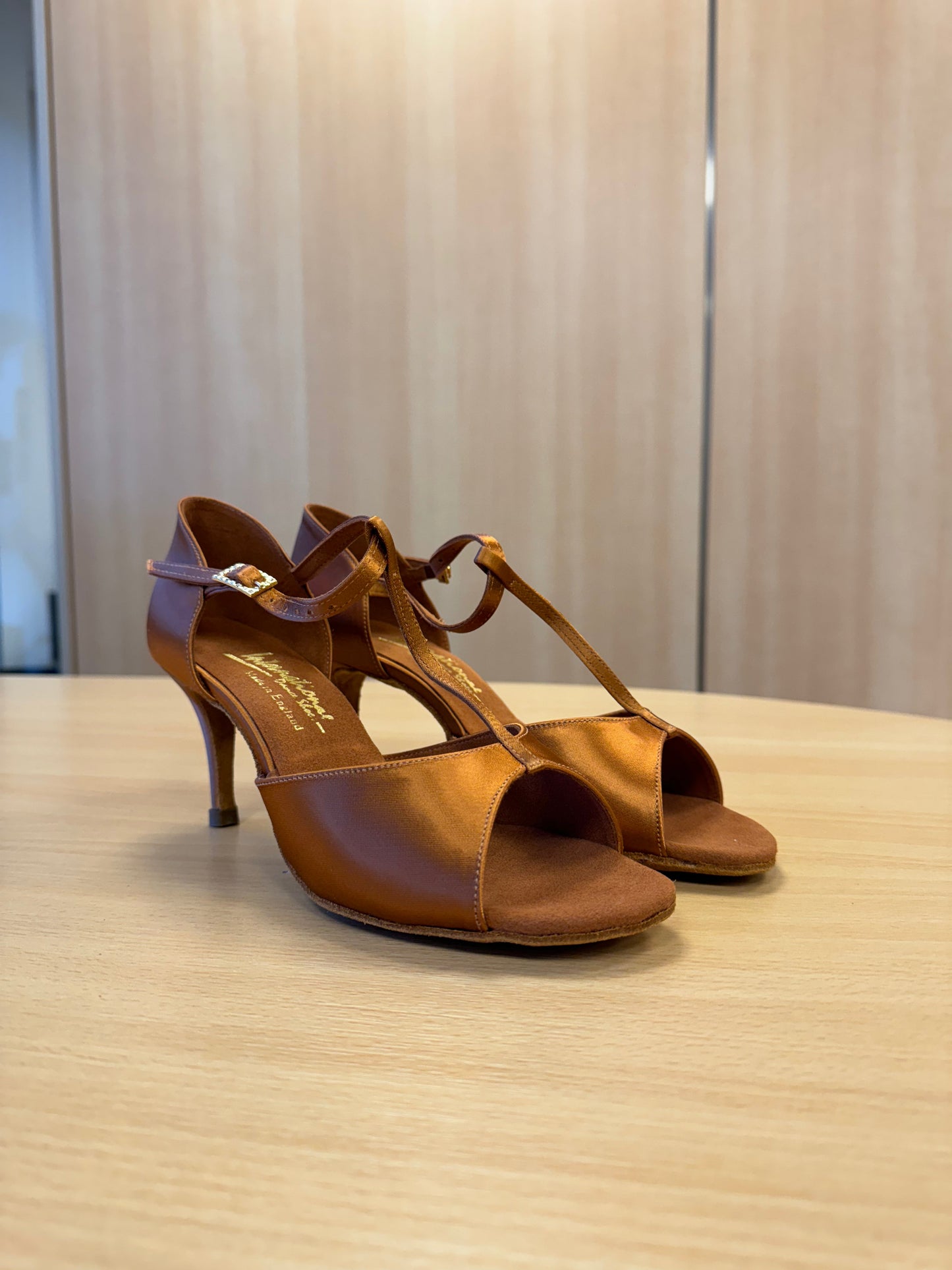LTB - Tan Satin (Size 7)