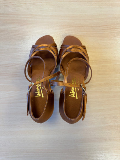 Mia - Tan Satin (Size 5.5N)
