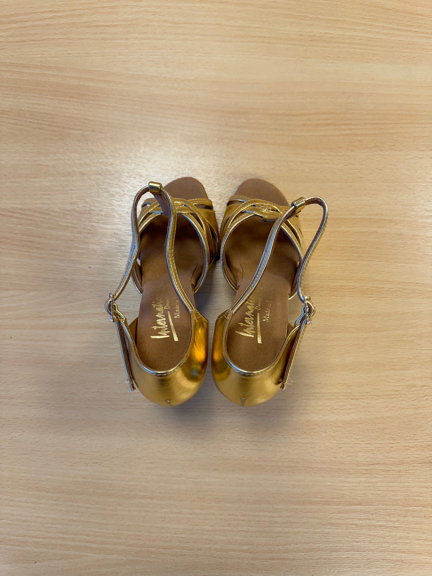 Mia T-Bar - Gold (Size 3)