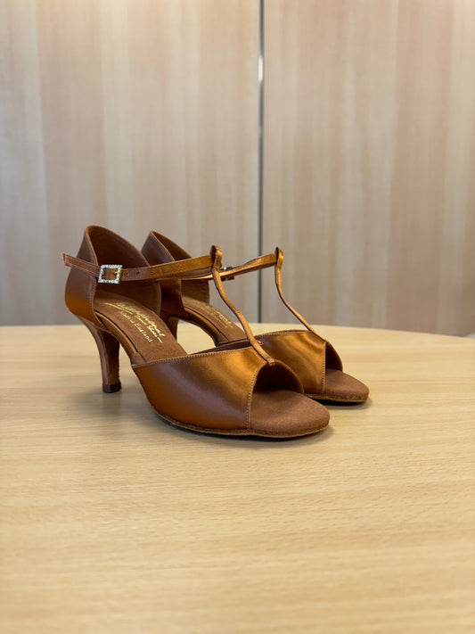 LTB - Tan Satin (Size 5.5XW)
