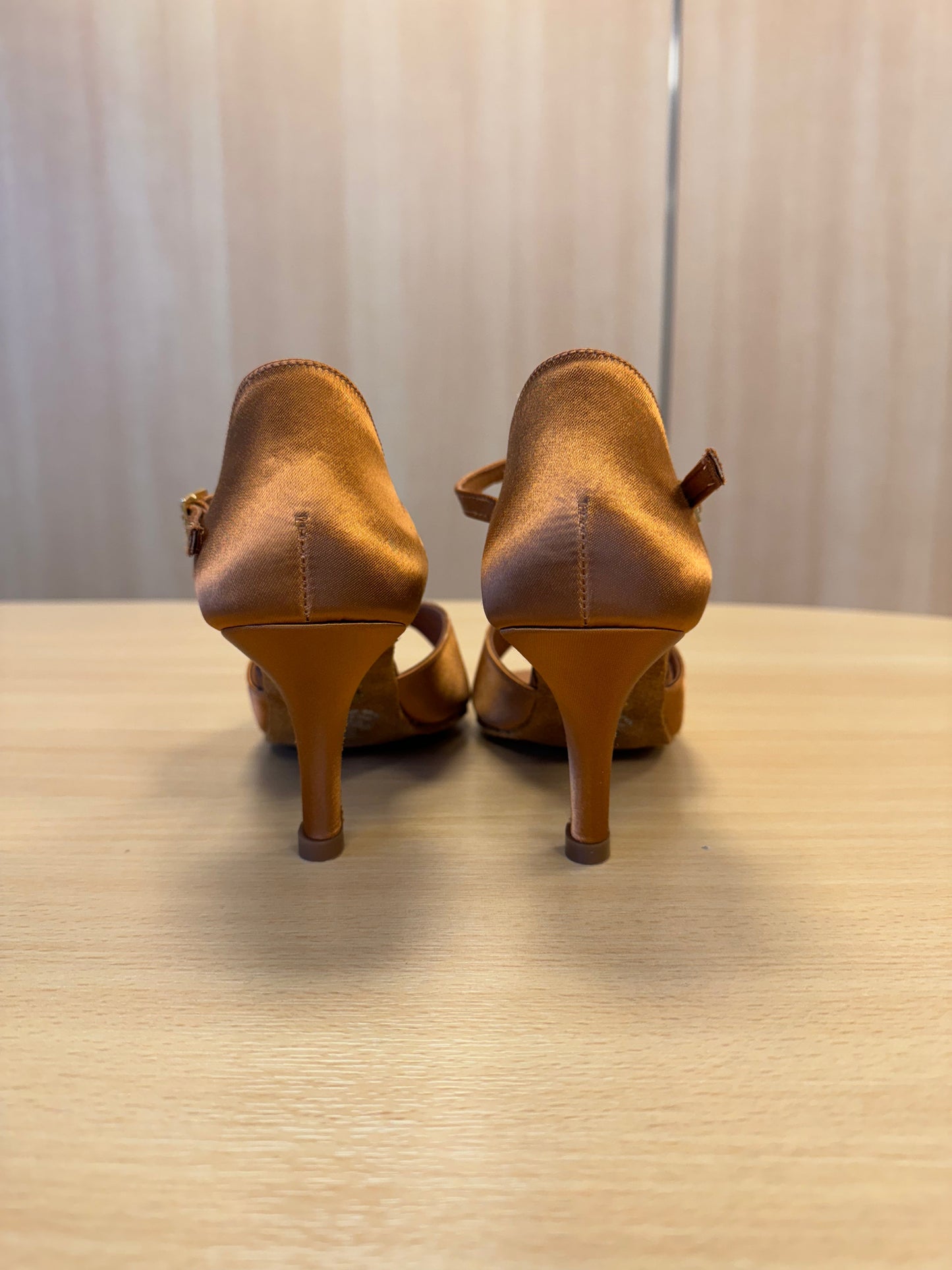 LTB - Tan Satin (Size 5.5XW)