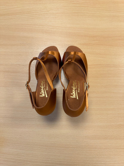 LTB - Tan Satin (Size 5.5XW)
