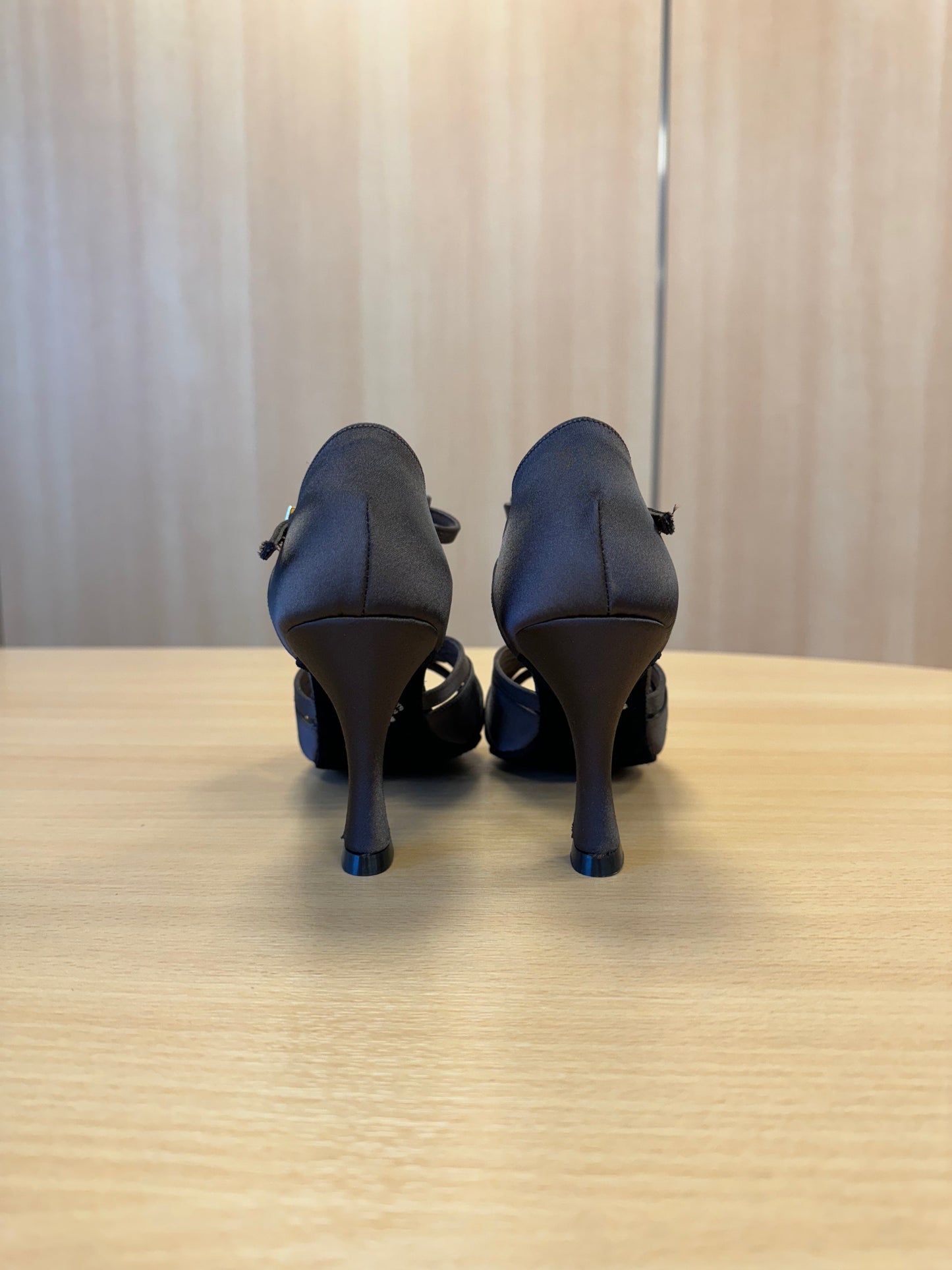 Mia T-Bar - Espresso Satin (Size 4.5W)