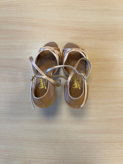 Mia - Peach Satin (Size 4.5W)