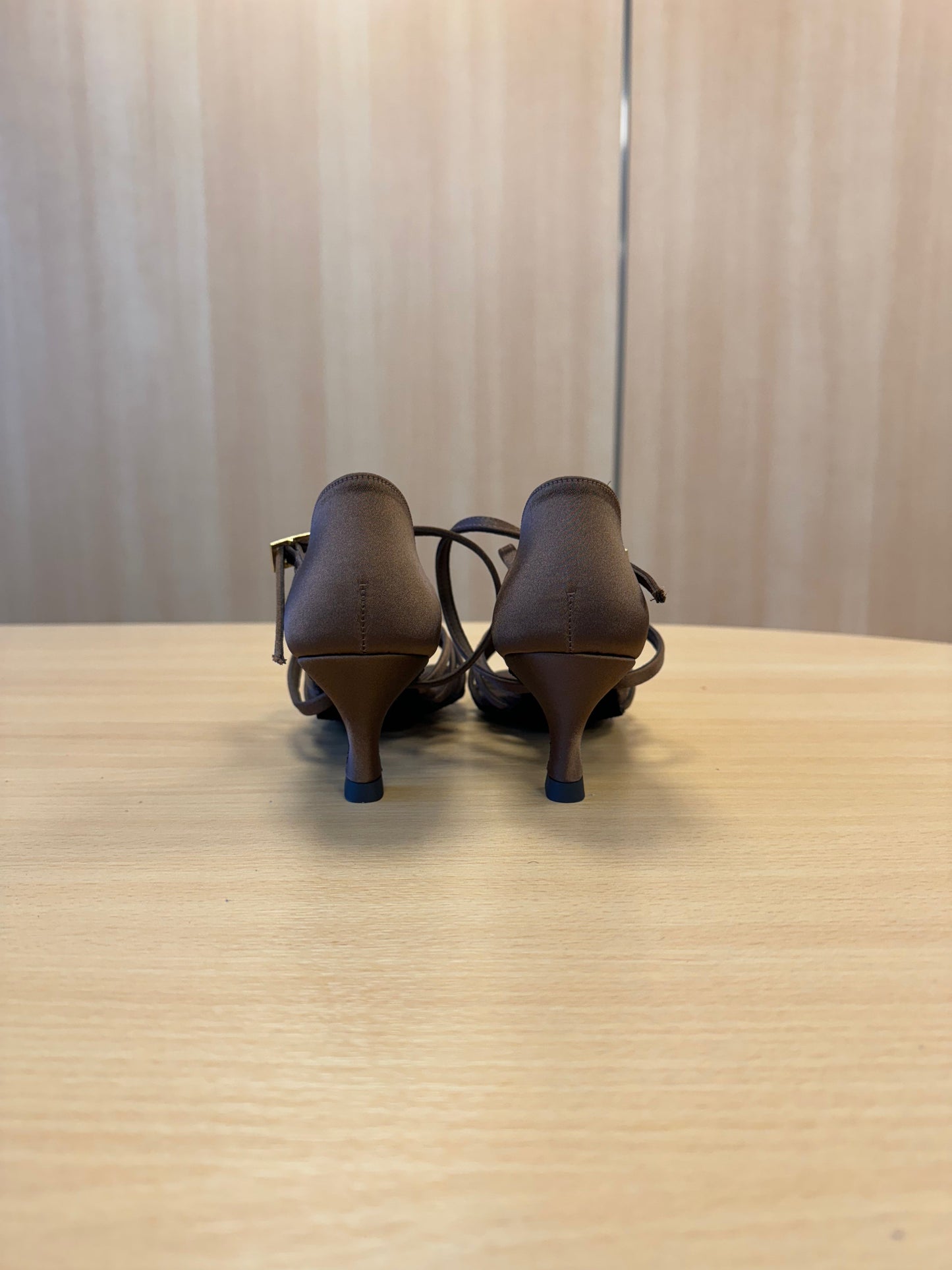 Flavia - Cocoa Satin (Size 4)