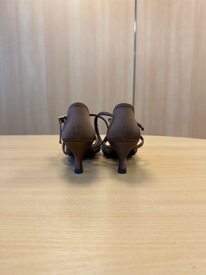 Flavia - Cocoa Satin (Size 4)