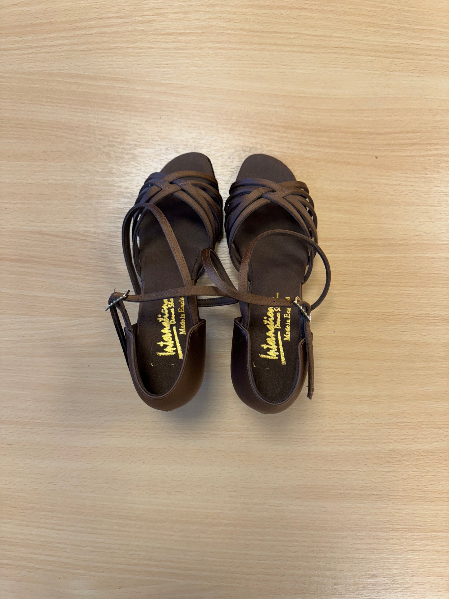 Flavia - Cocoa Satin (Size 4)