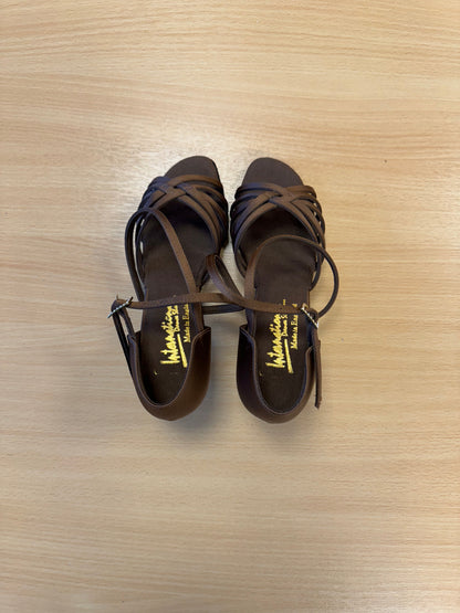 Flavia - Cocoa Satin (Size 4)