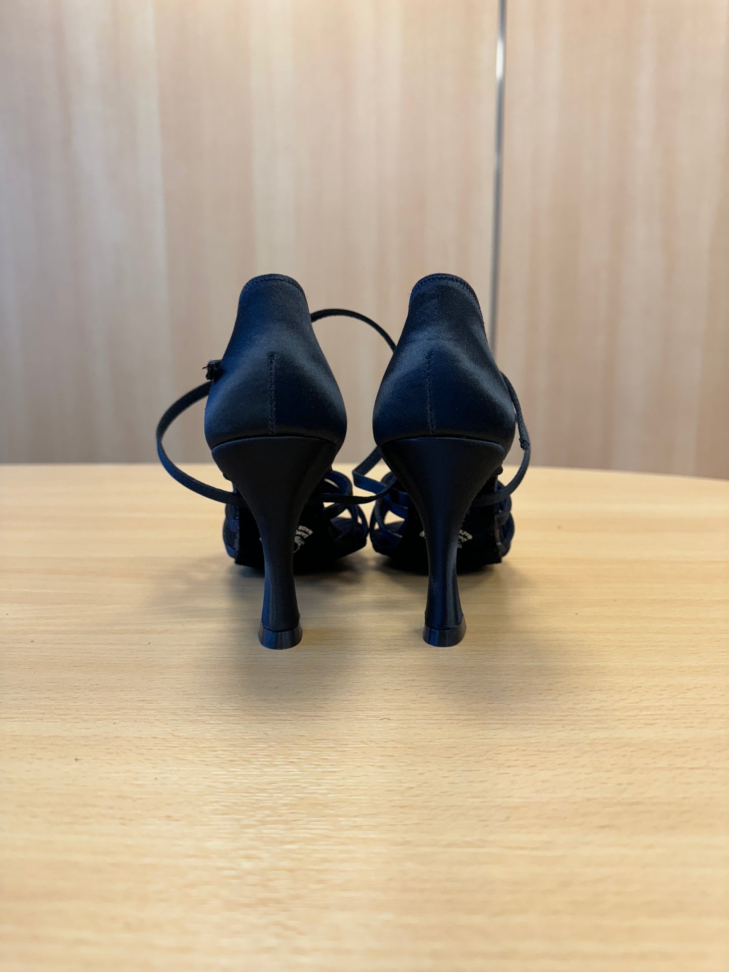 Flavia - Black Satin (Size 2)