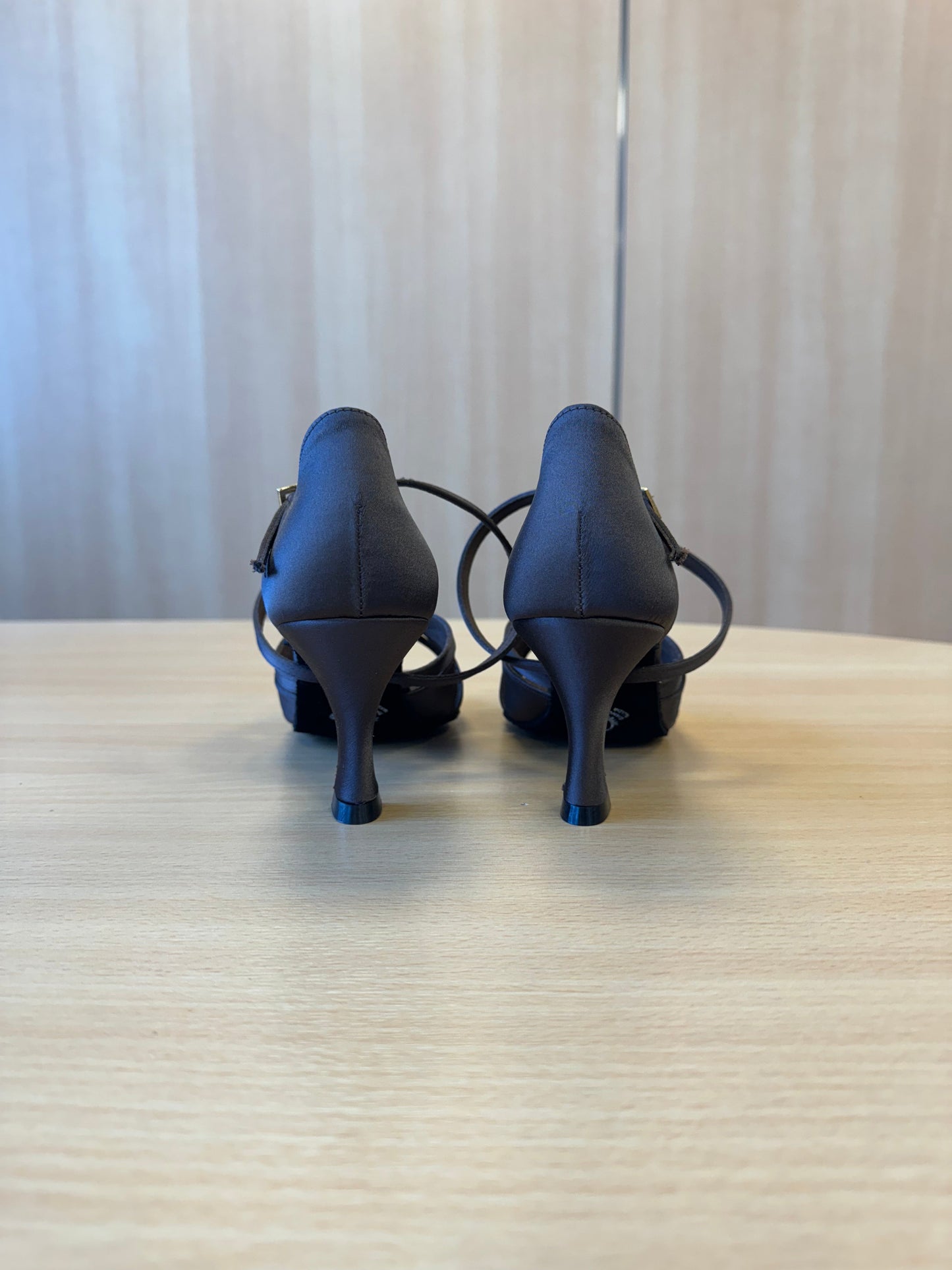 Mia - Espresso Satin (Size 5.5)