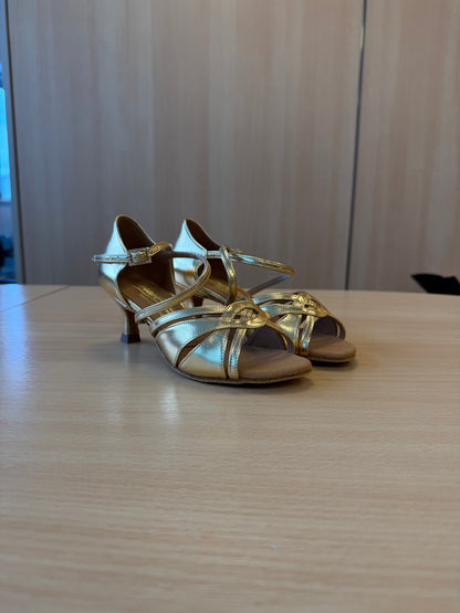 Mia - Gold NotCalf - Size 4 - X Wide