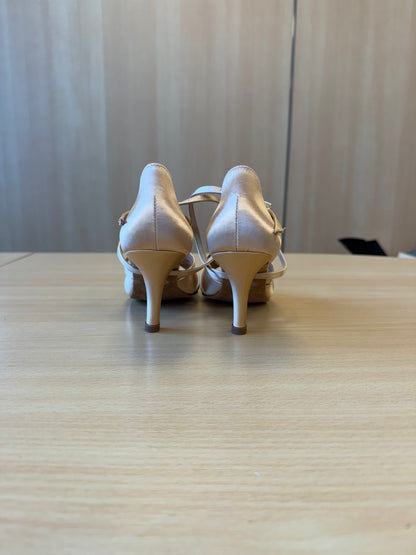 Mia - Peach Satin - Size 4 - Regular