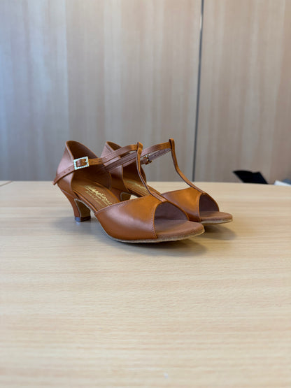 LTB - Tan Satin - Size 4 - Narrow