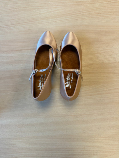 ICS RoundToe SingleStrap - Peach Satin - Size 5 - Regular